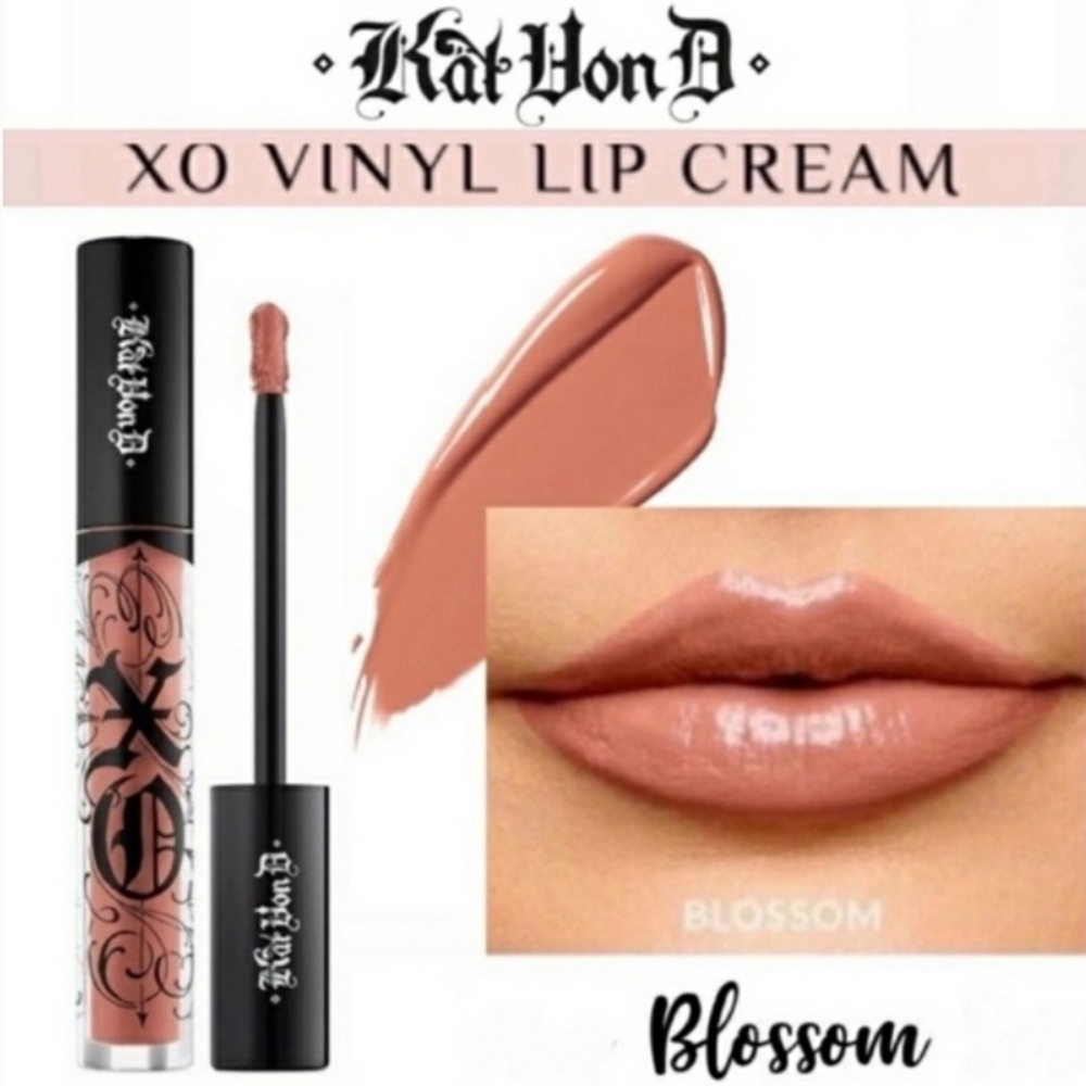 💎 Kat Von D Beauty-Blossom Lip Gloss Lipstick Lip Cream Full-Size New In Box